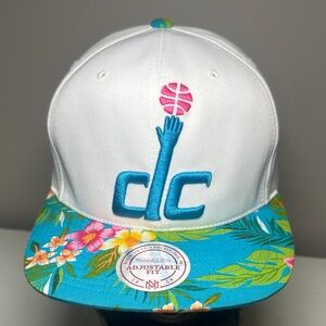 Mitchell & Ness Washington Wizards New Blue Floral Cap